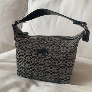 Black Coach Signature Mini Bag